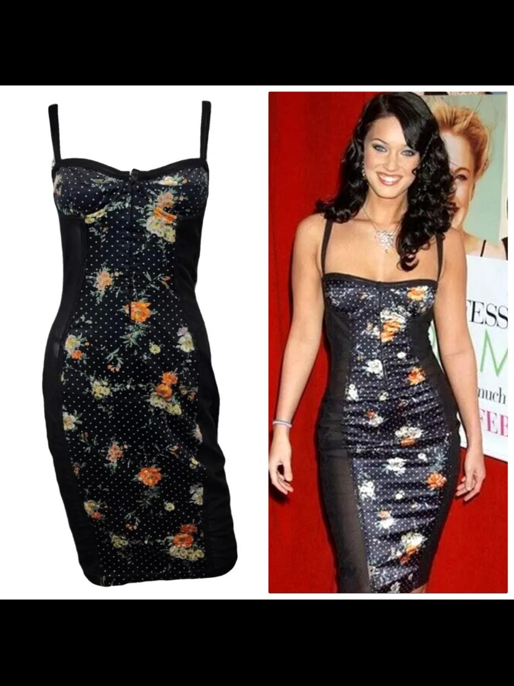 DOLCE AND GABBANA FLORAL SATIN BUSTIER DRESS

Size 42 IT

good condition